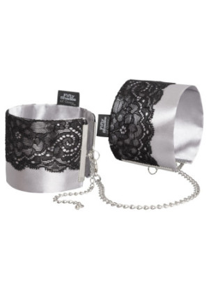 Play Nice Satin & Lace Wrist Cuffs